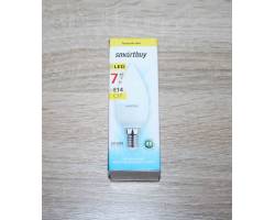 Лампа светодиодная Smartbuy Свеча С37, цоколь Е14 - 7.0w/3000 (SBL-C37-07-30K-E14)
