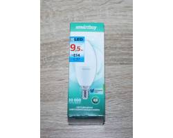 Лампа светодиодная Smartbuy Свеча С37, цоколь Е14 - 9.5w/6000 (SBL-C37-9,5-60K-E14)