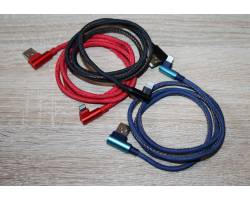 USB- I-Phone6/7 дата кабель цветные, угловые штекеры, 1м USB- I-Phone6/7 дата кабель цветные, угловые штекеры, 1м