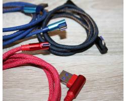 USB- Type-C дата кабель цветные, угловые штекеры, 1м USB- Type-C дата кабель цветные, угловые штекеры, 1м