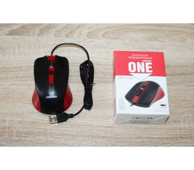 Мышка USB Smartbuy ONE 352 красно-черная Мышка USB Smartbuy ONE 352 красно-черная