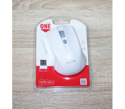Мышка беспроводная Smartbuy One 352, 3 кнопки, белая Мышка беспроводная Smartbuy One 352, 3 кнопки, белая