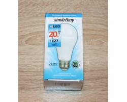 Лампа светодиодная Smartbuy Шар A65, цоколь Е27 - 20.0w/6000 (SBL-A65-20-60K-E27)