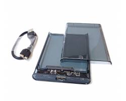 Кейс (box) 3.0 для внешнего жесткого диска 2,5" черный прозрачный Кейс (box) 3.0 для внешнего жесткого диска 2,5" черный прозрачный